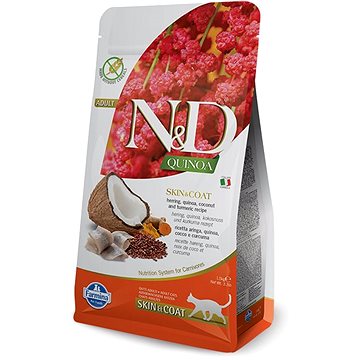 

N&D Quinoa Cat Adult Skin & Coat Herring & Coconut 1,5 kg