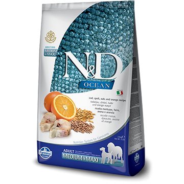 

N&D Ocean Dog Adult Medium & Maxi Codfish & Orange 12 kg