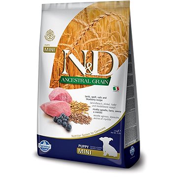 

N&D Ancestral Grain Dog Puppy Mini Lamb & Blueberry 2,5 kg
