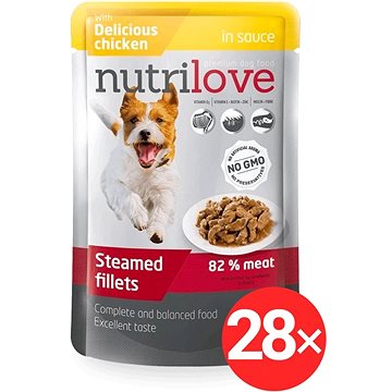 

Nutrilove dušené filetky kuřecí v omáčce 28 × 85 g