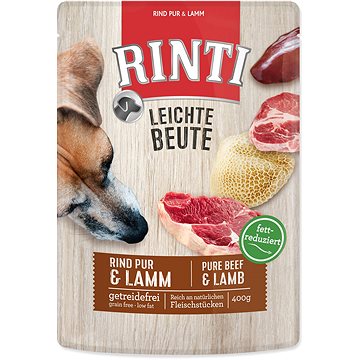 FINNERN kapsička Rinti Leichte Beute hovězí+jehně 400g - Kapsička pro psy