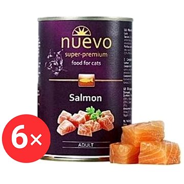 

Nuevo kočka adult losos konzerva 6 × 400 g