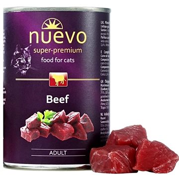 

Nuevo kočka adult hovězí konzerva 400 g