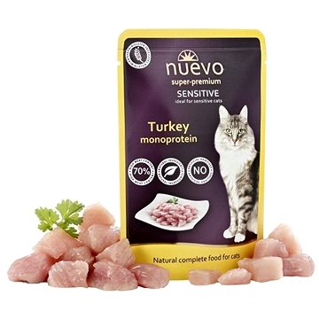

Nuevo kočka kapsička sensitive krůtí monoprotein 85 g