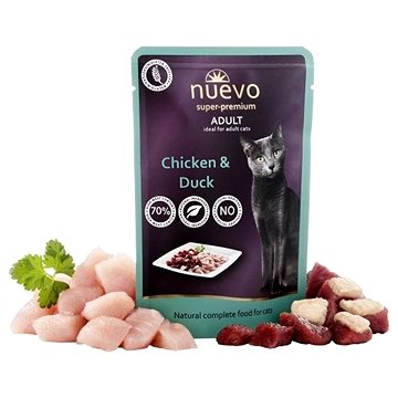 

Nuevo kočka kapsička adult kuře a kachna 85 g