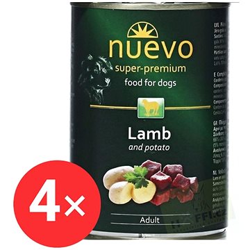 

Nuevo pes adult jehněčí konzerva 4 × 800 g