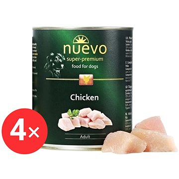 

Nuevo pes adult kuřecí konzerva 4 × 800 g