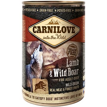 Carnilove wild meat lamb & wild boar 400 g - Konzerva pro psy