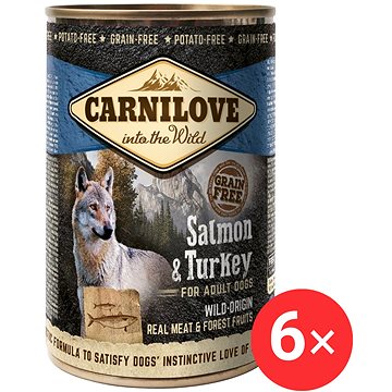 

Carnilove Wild Meat Losos & Krocan 6 × 400 g