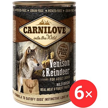 

Carnilove Wild Meat Zvěřina & Sob 6 × 400 g