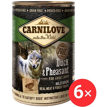 

Carnilove Wild Meat Kachna & Bažant 6 × 400 g
