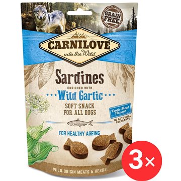 

Carnilove Dog Semi Moist Sardines enriched with Wild garlic 3 × 200 g