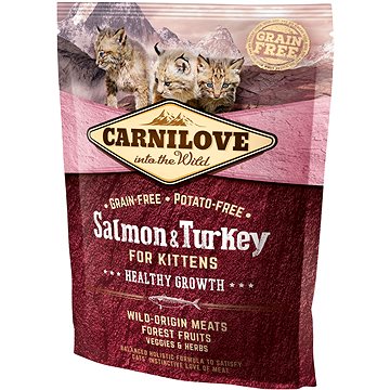 Carnilove salmon & turkey for kittens – healthy growth 400 g - Granule pro koťata