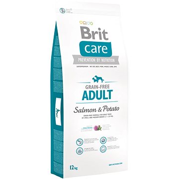 Brit Care grain-free adult salmon & potato 12 kg - Granule pro psy