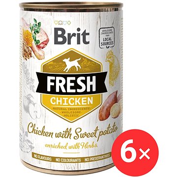 

Brit Fresh Chicken with Sweet Potato 6 × 400 g