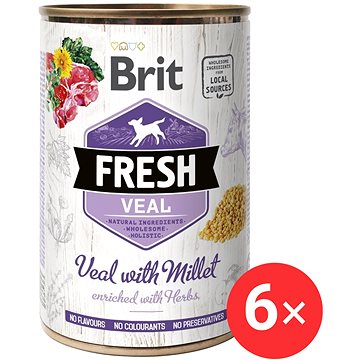 

Brit Fresh Veal with Millet 6 × 400 g