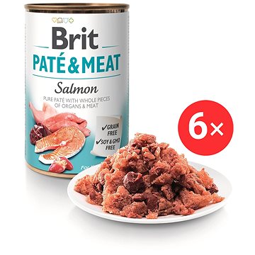 

Brit Paté & Meat Salmon 6 × 400 g