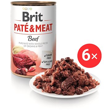 

Brit Paté & Meat Beef 6 × 400 g