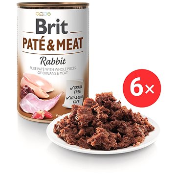 

Brit Paté & Meat Rabbit 6 × 400 g