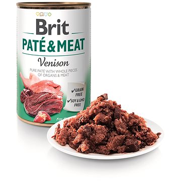 Brit Paté & Meat Venison 400 g  - Konzerva pro psy