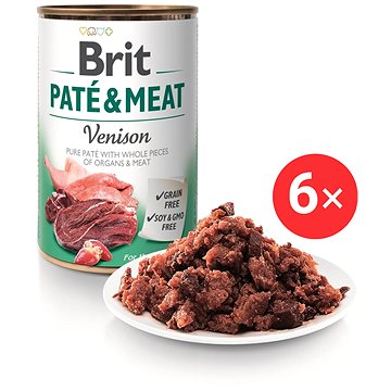 

Brit Paté & Meat Venison 6 × 400 g