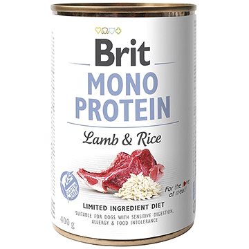 Brit Mono Protein lamb & rice 400 g - Konzerva pro psy