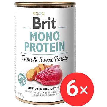 

Brit Mono Protein Tuna & Sweet Potato 6 × 400 g