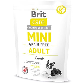 Brit Care mini grain free adult lamb 400 g - Granule pro psy