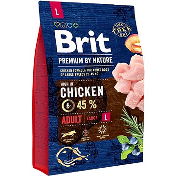 Brit Premium by Nature Adult L 3 kg - Granule pro psy