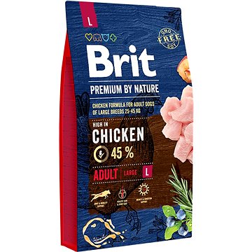 Brit Premium by Nature Adult L 8 kg - Granule pro psy
