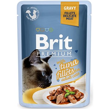 Brit Premium Cat Delicate Fillets in Gravy with Tuna 85 g - Kapsička pro kočky