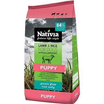 

Nativia Puppy Lamb & Rice 15 kg