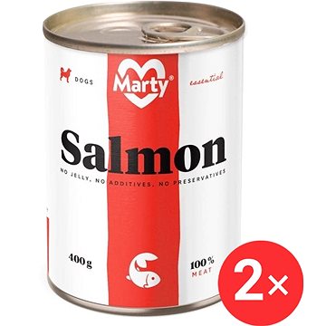 

MARTY Essential pro psy ze 100 % masa losos 2 × 400 g