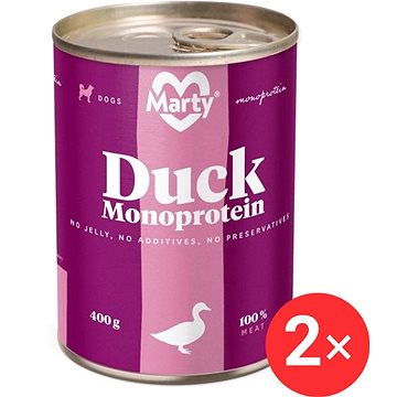 

MARTY Monoprotein 100% maso kachní 2 × 400 g