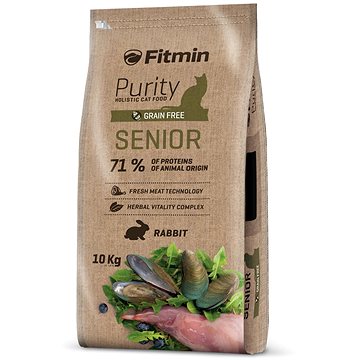 

Fitmin Purity Cat Senior s čerstvým králičím pro dospělé a stárnoucí kočky 10 kg