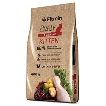 

Fitmin Purity Kitten s čerstvým kuřecím a játry pro koťata 400 g