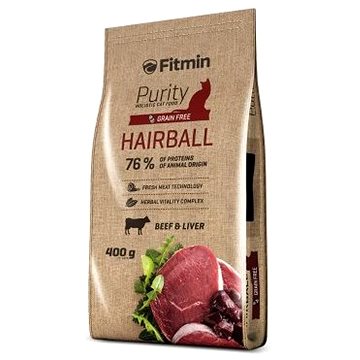 

Fitmin Purity Cat Hairball s čerstvým hovězím pro dlouhosrsté kočky 400 g