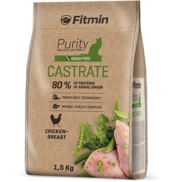 Fitmin cat Purity Castrate - 1,5 kg - Granule pro kočky
