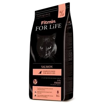 Fitmin cat For Life Salmon – 8 kg - Granule pro kočky
