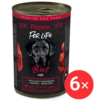 

Fitmin For Life Hovězí konzerva pro psy 6 × 400 g