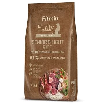 Fitmin Purity Dog Rice Senior&Light Venison & Lamb 2 kg - Granule pro psy