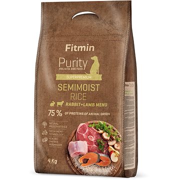 

Fitmin Purity Dog Rice Semi-moist Rabbit & Lamb 4 kg