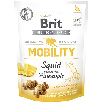 Brit Care Dog Functional Snack Mobility Squid 150 g - Pamlsky pro psy