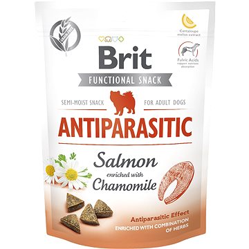 Brit Care Dog Functional Snack Antiparasitic Salmon 150 g - Pamlsky pro psy
