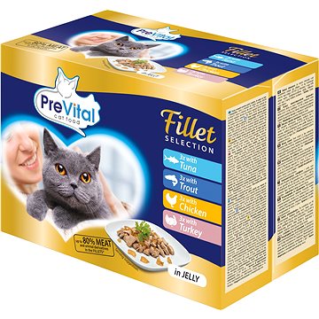 

Prevital NATUREL dušené filetky v želé 12 × 85 g