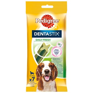 

Pedigree Dentastix Daily Fresh dentální pamlsky pro psy středních plemen 7 ks