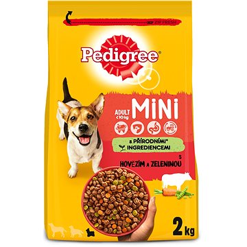 

Pedigree granule Mini hovězí se zeleninou pro dospělé psy malých plemen 2 kg