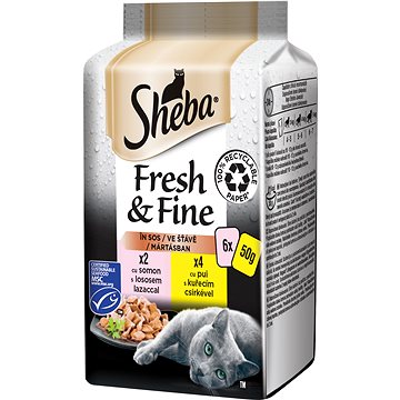 

Sheba Fresh & Fine mix kuře a losos 6 × 50 g