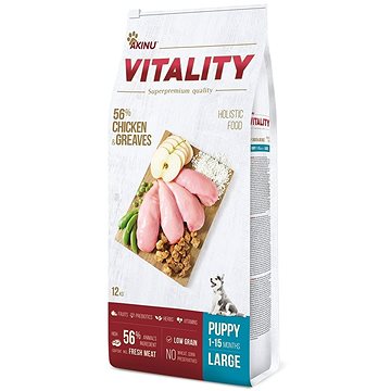 

Akinu VITALITY dog puppy large chicken & greaves 12 kg