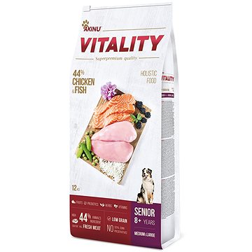 

Akinu VITALITY dog senior medium/large chicken & fish 12 kg